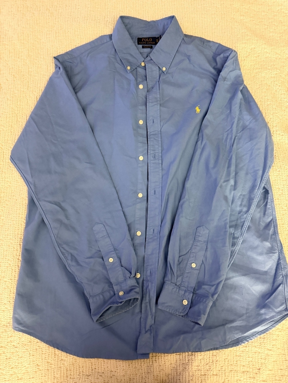 Polo Ralph Lauren Classic Fit Button-Down Shirt XL Blue